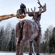 Огромный светодиодный лось (2)