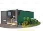 Хозблок с плоской крышей и двумя окнами SKOGGY 5M