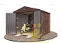 Контейнер для Хранения с Двускатной Крышей Стандартный SKOGGY 2м Wooden