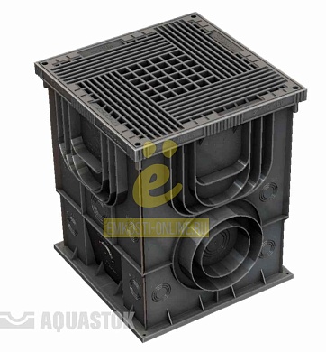 Дождеприемник пластиковый Master 350х350х420 с решеткой