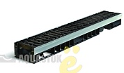 Лоток водоотводный пластиковый ЛВП PROFI DN100 H90 E600 комплект