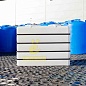 Емкость K 3000 л белая в обрешетке