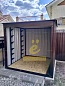 Хозблок с плоской крышей и рольставнями стандартный SKOGGY 2M