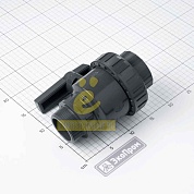 Кран шаровый G2 пластик Astore ВР-НР