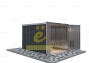 Контейнер для Хранения с Плоской Крышей Стандартный SKOGGY 3м