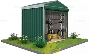 Хозблок с двускатной крышей и рольставнями стандартный SKOGGY 2M
