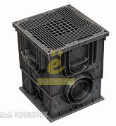 Дождеприемник пластиковый Master 350х350х420 с решеткой