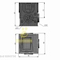 Дождеприемник пластиковый Master 350х350х420 с решеткой