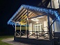 Бахрома 3*0.5, 220 В, IP54, черный провод, статика