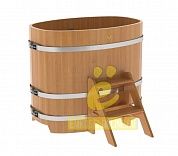 Овальные купели из лиственницы для бани