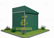 Контейнер для Хранения с Односкатной Крышей и Рольставнями Стандартный SKOGGY 2м