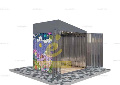 Контейнер для Хранения с Односкатной Крышей Стандартный SKOGGY 2м